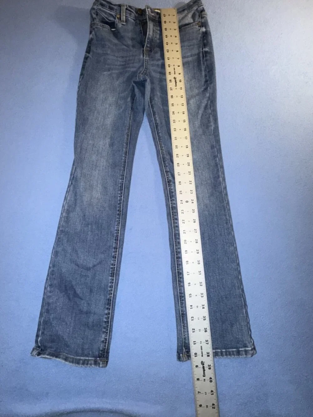Oat New York Blue Wash Women's Straight Leg Jeans Size 0/25